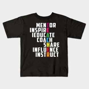 Teacher Inspirational Educator Favorite School Teacher Kids T-Shirt